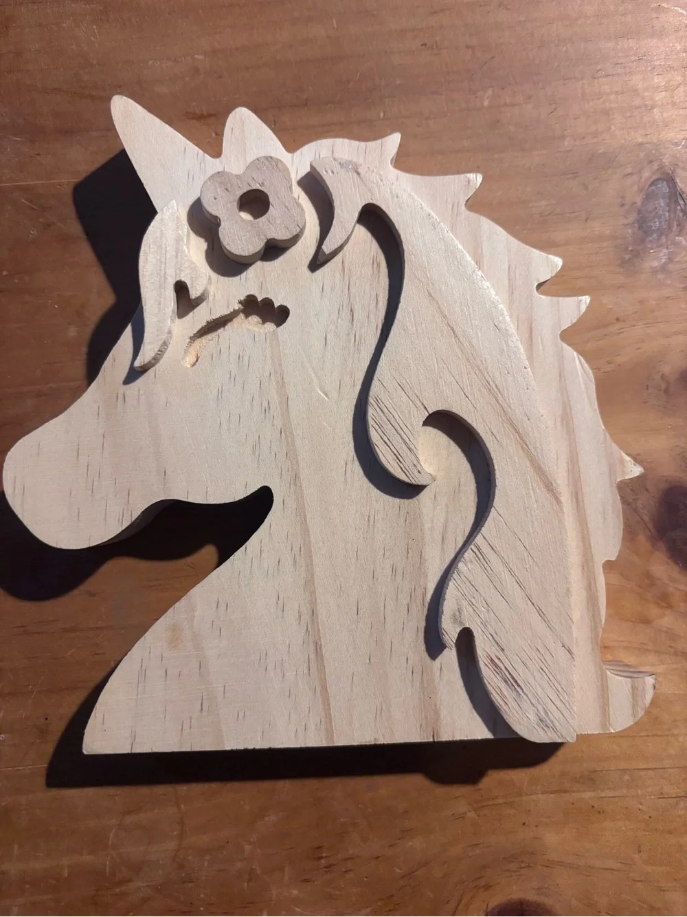 Target Natural Wood Unicorn Wall Accent